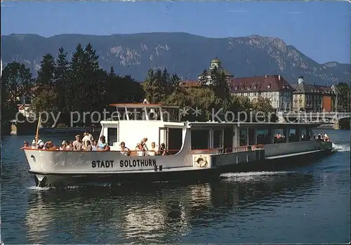 Motorschiffe Stadt Solothurn Bielersee  Kat. Schiffe