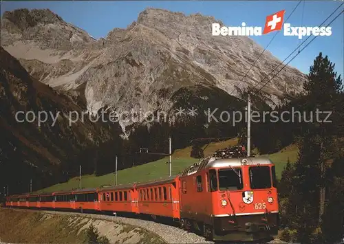 Eisenbahn Bernina Express Preda Piz Ela  Kat. Eisenbahn