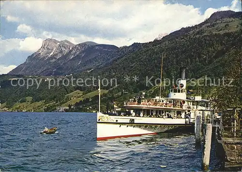 Dampfer Binnenschifffahrt Beckenried  Kat. Schiffe