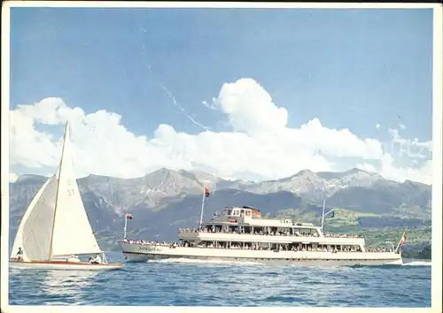 Motorschiffe MS Jungfrau Thunersee Segelboot  Kat. Schiffe