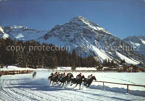 Pferdesport Pferderennen Reitsport Obersee Arosa  Kat. Sport