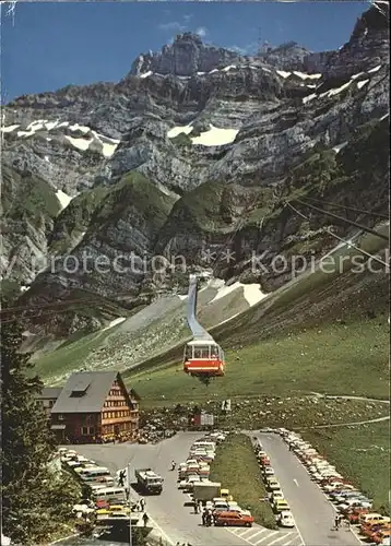 Seilbahn Saentis Schwaegalp Restaurant Gyrenspitz Kat. Bahnen