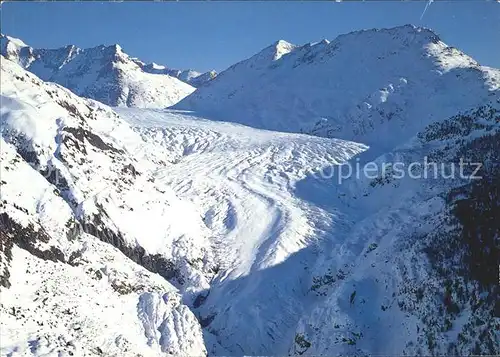 Gletscher Grosser Aletschgletscher Strahlhorn Eggishorn Bettmerhorn  Kat. Berge