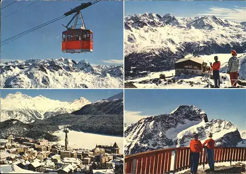 Seilbahn St. Moritz Gipfelrestaurant Corviglia Piz Nair Kat. Bahnen