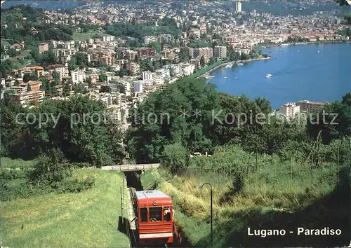 Zahnradbahn Funicolare San Salvatore Lugano Paradiso Kat. Bergbahn