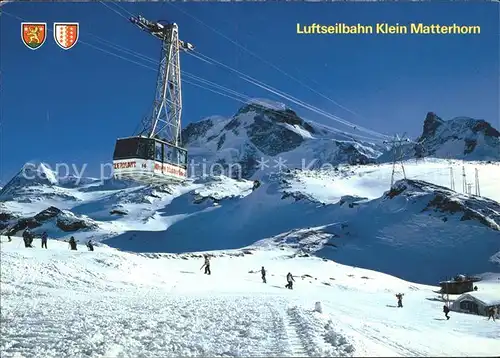 Seilbahn Klein Matterhorn Zermatt Liskamm Breithorn  Kat. Bahnen