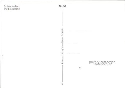 Seilbahn Signal St. Moritz Bad  Kat. Bahnen
