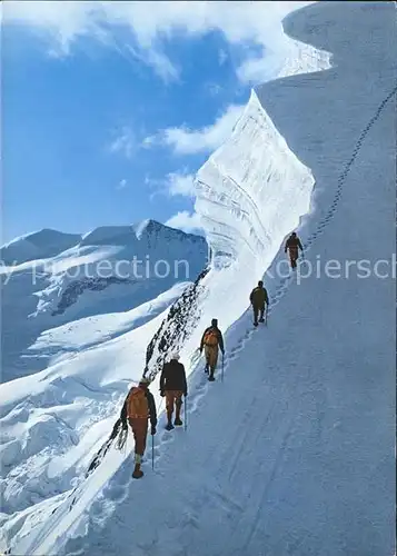 Bergsteigen Klettern Wanderung Aufstieg Biancograt Piz Bernina / Sport /