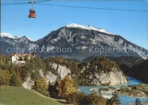 Seilbahn Schloss Rhaezuens Feldis Calanda  Kat. Bahnen