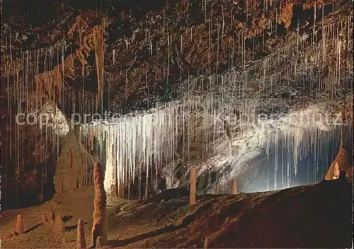 Hoehlen Caves Grottes Vallorbe Salle des Aiguilles Kat. Berge