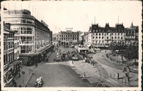 Strassenbahn Liege Place Sr. Lambert Marechal Foch Grands Magasins Kat. Strassenbahn