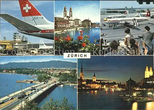 Swissair Flughafen Zuerich  Kat. Flug