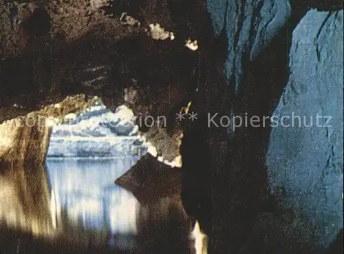 Hoehlen Caves Grottes St. Leonard Valais Lac Souterrain Kat. Berge