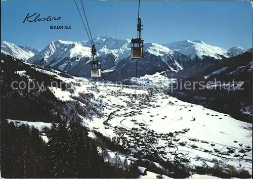 Seilbahn Madrisa Klosters Dorf und Platz  Kat. Bahnen