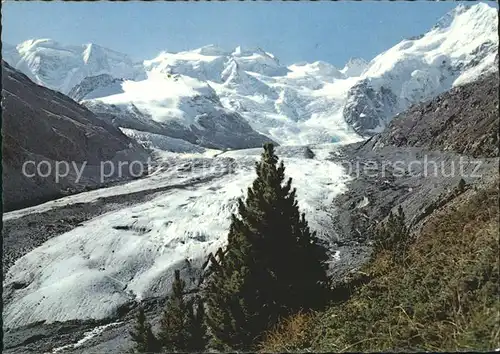 Gletscher Morteratschgletscher Berninagruppe Kat. Berge
