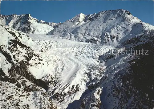 Gletscher Grosser Aletschgletscher Strahlgrat Eggishorn Bettmerhorn Kat. Berge