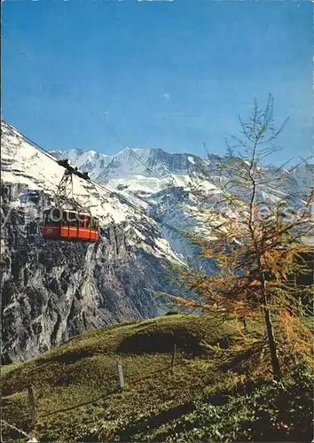 Seilbahn Schilthorn Muerren Berner Oberland  Kat. Bahnen