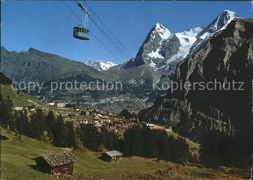 Seilbahn Schilthorn Muerren Eiger Moench Kat. Bahnen