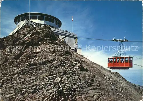 Seilbahn Schilthorn Muerren Gipfelstation Restaurant Aussichtsterrasse Kat. Bahnen
