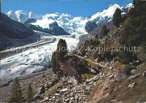 Gletscher Morteratschgletscher Piz Palue Bellavista Piz Bernina Kat. Berge