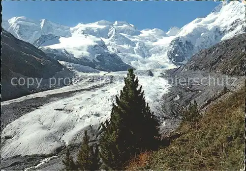Gletscher Morteratschgletscher Berninagruppe Kat. Berge