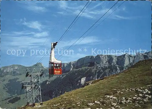 Seilbahn Wasserauen Ebenalp Kamor Hoher Kasten Alpsiegel Kat. Bahnen