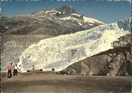 Gletscher Rhonegletscher Furkastrasse  Kat. Berge