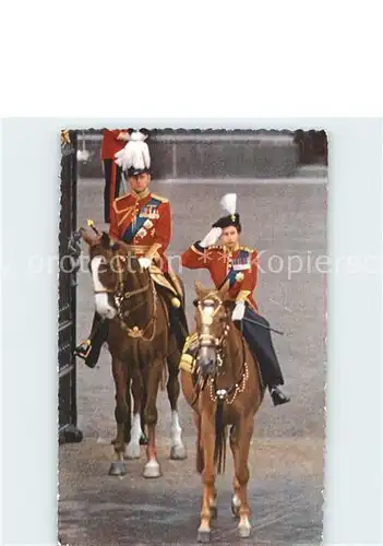 Adel England Queen Elisabeth Salute Trooping of the Colour Ceremony  Kat. Koenigshaeuser