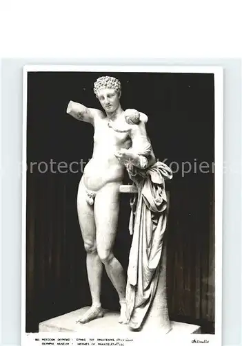 Skulpturen Hermes of Praxiteles Olympia Museum Kat. Skulpturen