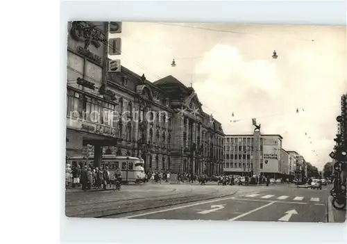 Strassenbahn Karlsruhe Hauptpost Kat. Strassenbahn