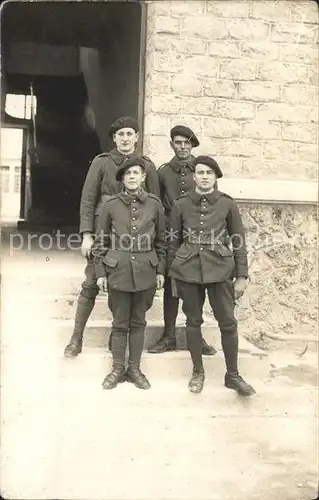 Frankreich WK1 Franzoessische Jaeger Gruppenfoto  / Militaria WK1 /