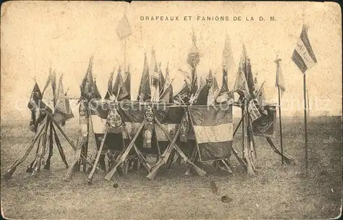 Frankreich WK1 Drapeaux et fanions de la D.M  / Militaria WK1 /