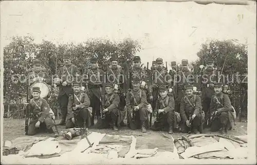 Frankreich WK1 gruppenfoto bajonnette gruppenfoto / Militaria WK1 /