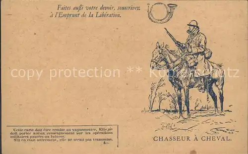 Frankreich WK1 chasseur a cheval  militaria / Militaria WK1 /