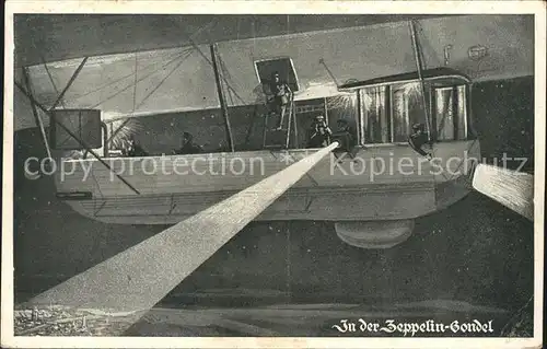 Flugzeuge WK1 Zeppelin-Gondel Deutscher Luftflottenverein / Militaria Airplanes Avions /