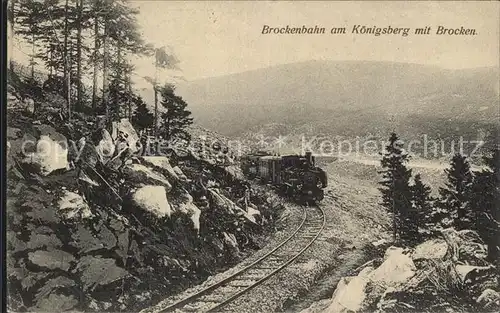 Brockenbahn Koenigsberg Brocken Kat. Bergbahn