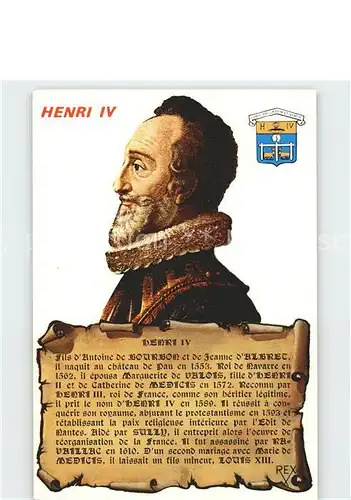 Adel Frankreich Henri IV  Kat. Koenigshaeuser