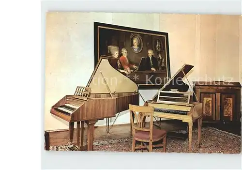 Mozart Wolfgang Amadeus Wohnhaus Salzburg Tanzmeistersaal Klavier  Kat. Komponist