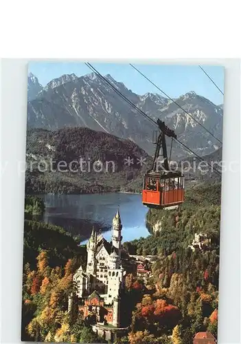 Seilbahn Tegelberg Schwangau Fuessen Koenigsschloss Neuschwanstein Kat. Bahnen