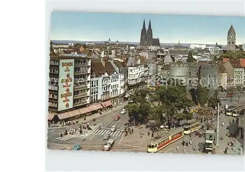 Strassenbahn Koeln am Rhein Hahnentor Rudolfplatz  Kat. Strassenbahn