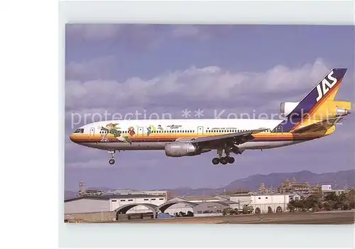 Flugzeuge Zivil JAS Japan Air System Peter Pan McDonnell Douglas DC 10 30 JA8551 Kat. Airplanes Avions