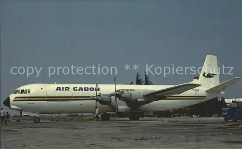 flugzeuge zivil TR LBA Vickers Vanguard Air Gabon Kat. Airplanes Avions