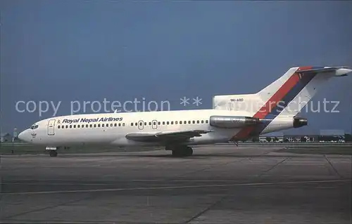 flugzeuge zivil Royal Nepal Boeing 727 1F89N ABD. Kat. Airplanes Avions