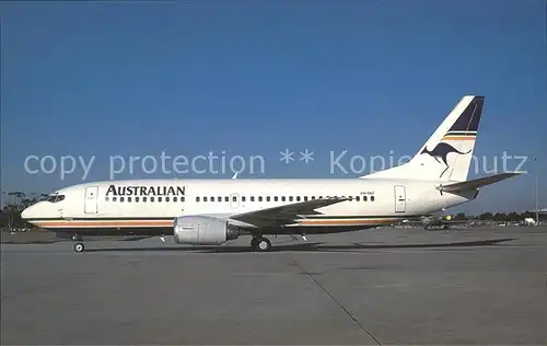 flugzeuge zivil Australian Airlines Boeing 737 376 VH TAF. Kat. Airplanes Avions