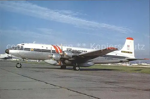 Flugzeuge zivil U.T.A. Industrie DC 6B Tanker F GAPK C N 43834 Kat. Airplanes Avions