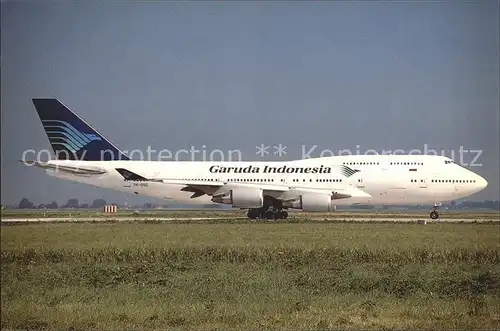 Flugzeuge zivil Garuda Indonesia Boeing 747 4U3 PH GSG Kat. Airplanes Avions