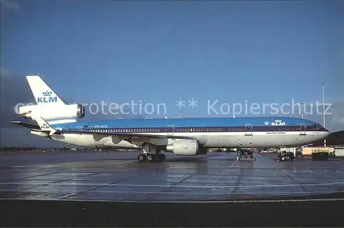 Flugzeuge zivil KLM McDonnell Douglas MD11 PH KCA Kat. Airplanes Avions