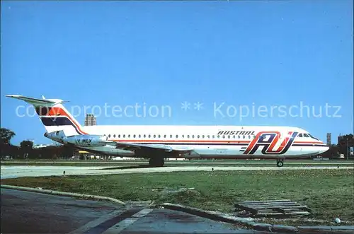 Flugzeuge zivil Austral BAC One Eleven 518 FG LV MEX c n 200 Kat. Airplanes Avions