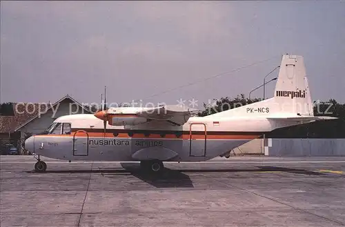 Flugzeuge zivil Merpati Nusantara Airlines IPNT Casa 212 AB4 Aviocar Srs 200 Kat. Airplanes Avions