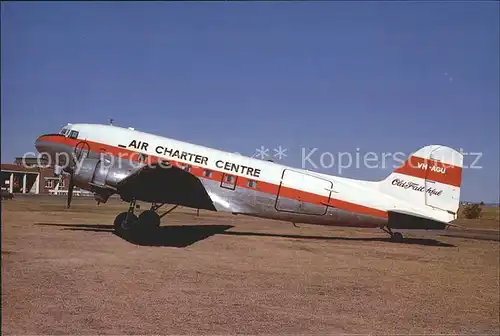 Flugzeuge zivil Air Charter Centre McDDouglas DC 3 VH AGU Kat. Airplanes Avions